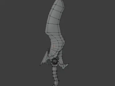 Medival lowpoly Sword Free low-poly 3D model