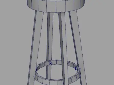 bar stool Free 3D model 4