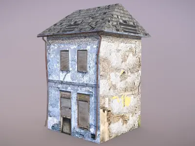 Forgotten House 7 Low-poly 3D model