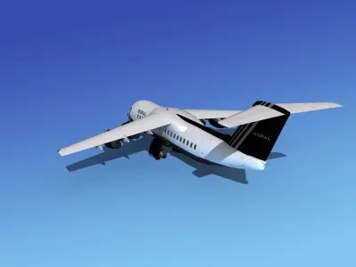 BAe 146-200 Boral Air 3D model