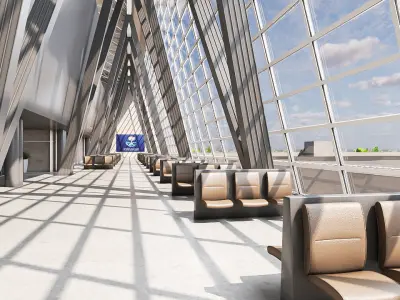 Airport Low-poly 3D model