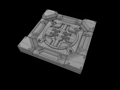 panel sci-fi 09 3D model