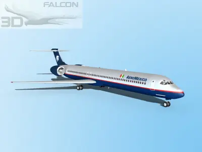 Falcon3D-MD 80 AeroMexico 2 3D model
