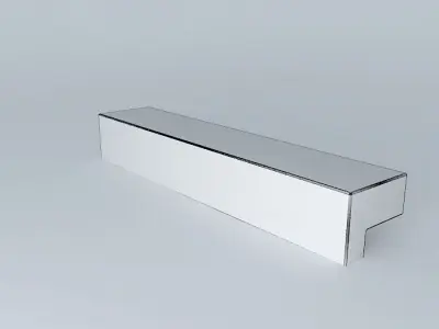 128 mm aluminum handle Free 3D model