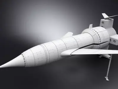 Thunderbird 1 Scale model 3D print model