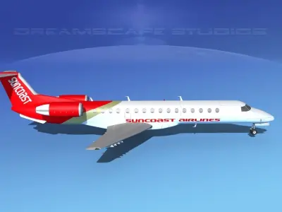 Embraer ERJ-140 Suncoast Air 3D model