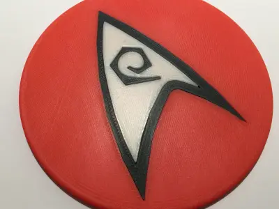 USS Enterprise Engineering and Security Department Coaster Free 3D print model