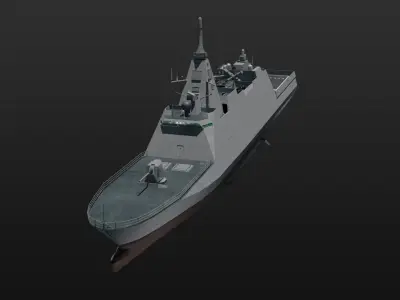 3D JMSDF Mogami class frigate 3D model