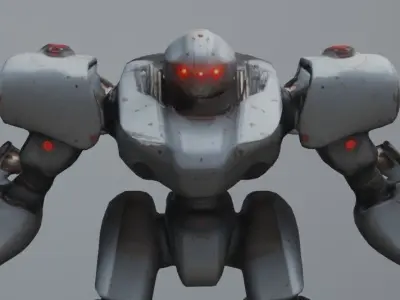 Big fighter robot 3D model
