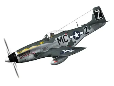 North American P-51D Mustang - Glengary Guy 3D model