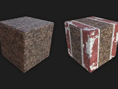 PBR Ruined Wall Part 2 Texture