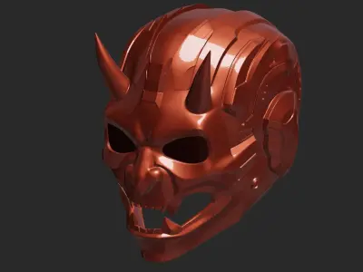 Cyber Demon 2 Helmet 3D print model