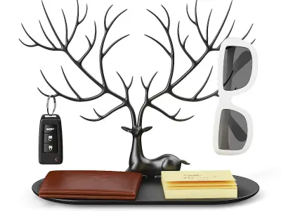 Decoration set No1 Free low-poly 3D model