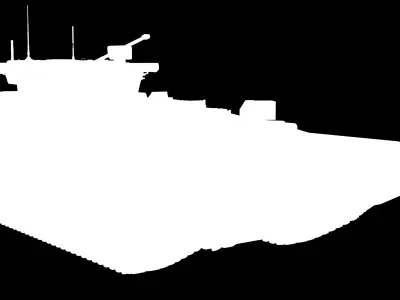 T-15 Armata Green Clean No Logo Low-poly 3D model