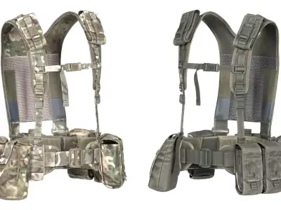 VIRTUS H YOKE AND BELT LINE Low-poly 3D model