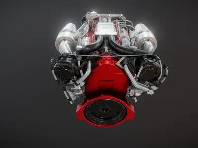 Yacht engine C01 3D model