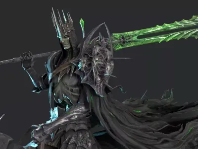 death Knight Low-poly 3D model