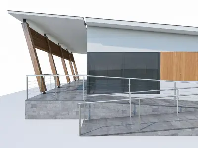 Small Office Building 01 Low-poly 3D model