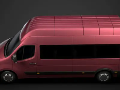 Vauxhall Movano L3H3 Minibus 2020 3D model