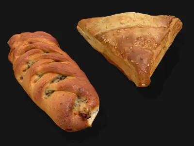 Pie Group - Photoscaned models Low-poly 3D model