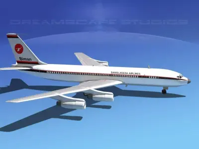 Boeing 707 Bangladesh Airlines 3D model