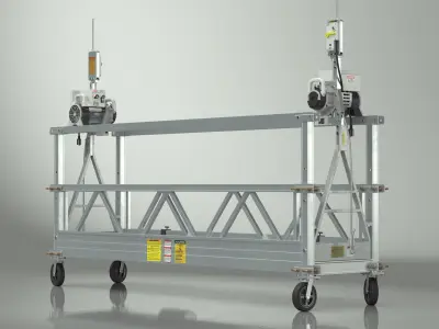 Window Cleaning Platform 3D model purchase