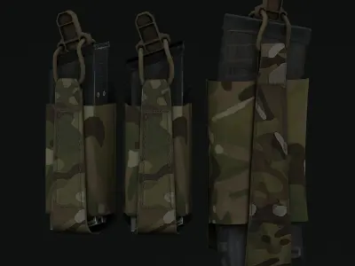 Ferro Concepts Bison Belt with SEP and SEAR Low-poly 3D model