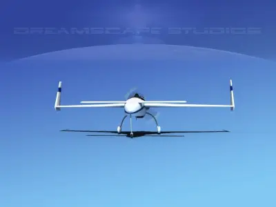 Rutan Long-EZ V04 3D model