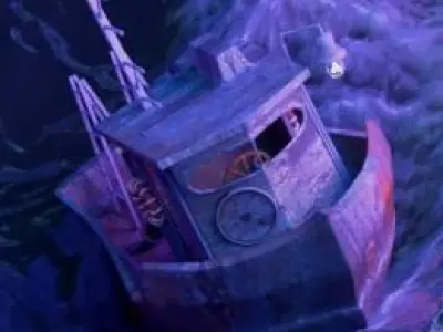 old fishing bout  3D model