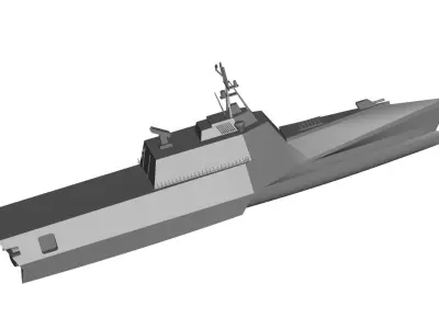 Warship USS INDEPENDENCE 3D model
