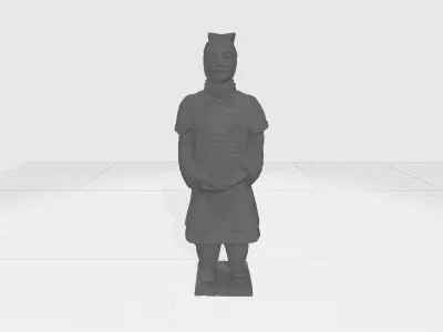 Terracotta Warriors Officer 3D Model 3D print model