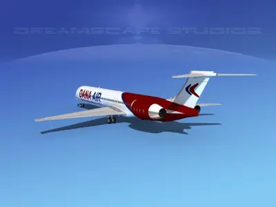 McDonnell Douglas MD83 Dana Air 3D model
