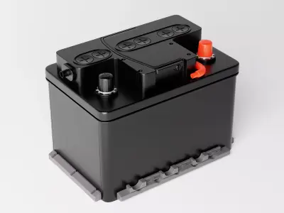 Car Battery or Lead Acid Battery or Solar Battery Low-poly 3D model