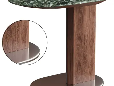 Corner table 01 Free 3D model