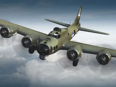 Boeing B-17 Super Fortress Bomber 3D model