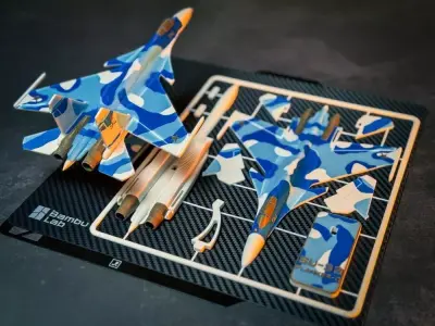 SU-33 Flanker-C Fighter Jet 3D print model