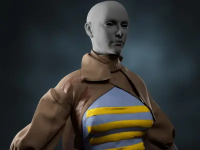 Fimale cloths part 1 Low-poly 3D model