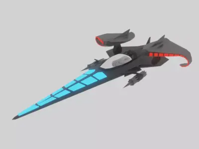 Space ship v1 3D model