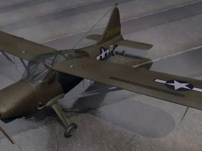 Stinson L-5 Sentinel 3D model