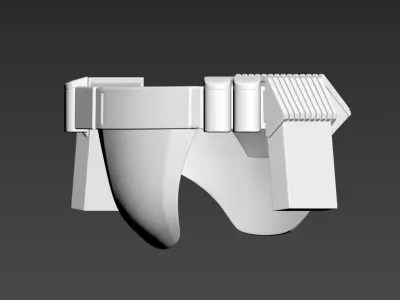 Star Wars The Rise of Skywalker Jet Trooper Belt Cod Posterior 3D print model