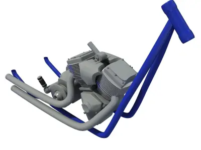 Motorcycle Bike Engine 3D model