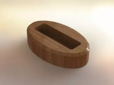 Mahogany card holder Free 3D model