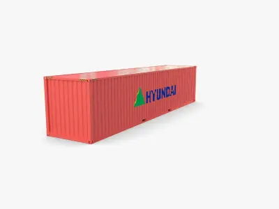 40ft Shipping Container Hyundai 3D model