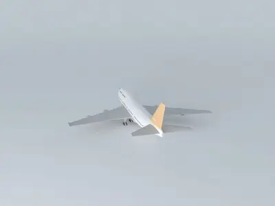 Airplane in Guarulhos Airport 3D model