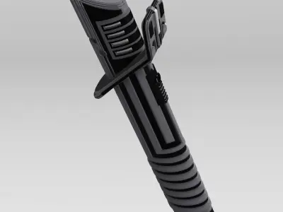 Darksaber razor blade 3D print model