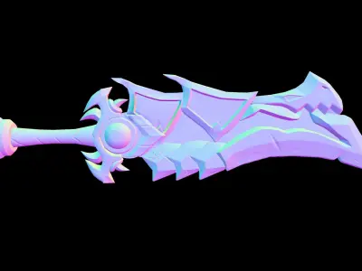 Warsword of the Valarjar Low-poly 3D model