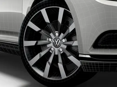 VW Passat Highline B8 2019 wheel 3D model