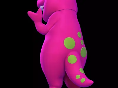 Barney the Dinosaur 3D print model