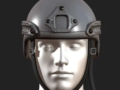 Helmet military combat soldier armor Generic Low-poly 3D model