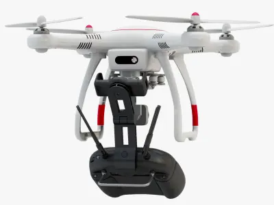Drone Autel Robotics X-Star and Controller 8K 3D model